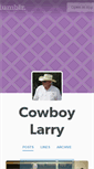 Mobile Screenshot of cowboylarry.ranchocortez.com